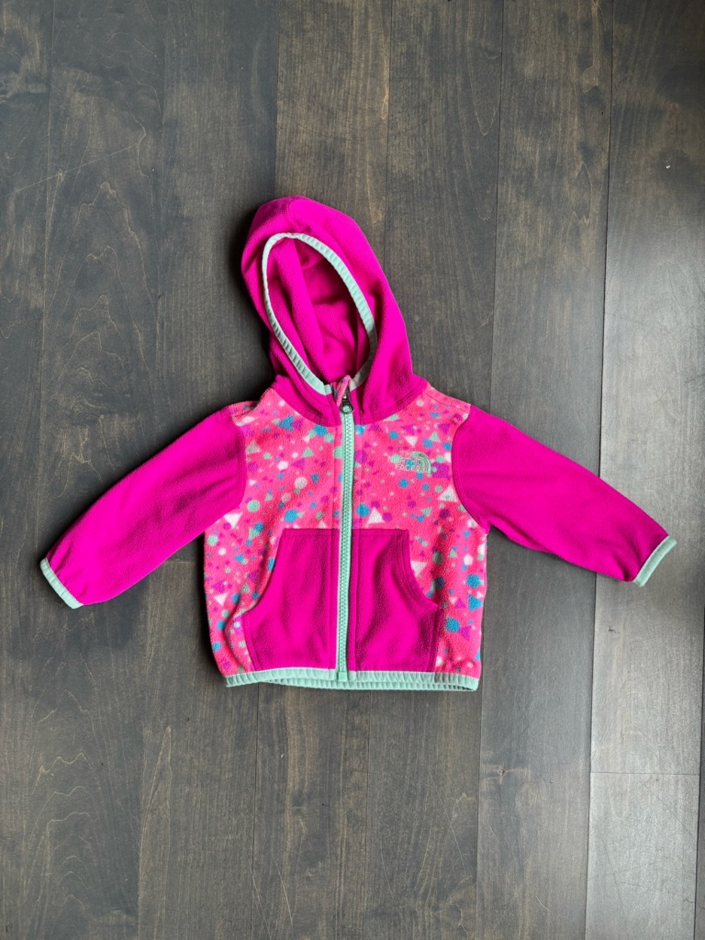 The North Face Hot Pink Fleece Jacket Size 3-6 month